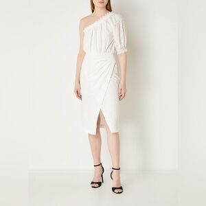 Vanessa Bruno Aureliane Cotton midi dress with lace details